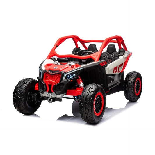 2x24V 4x4 Can Am Maverick 2 Seater Ride on UTV for Kids - Red