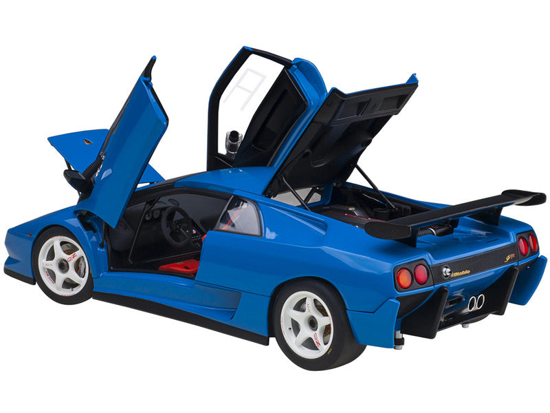 Lamborghini Diablo SV-R Blu Le Mans Blue 1/18 Model Car by Autoart