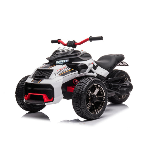 24V Freddo Spider 2 Seater Ride-On 3 Wheel Motorcycle - White