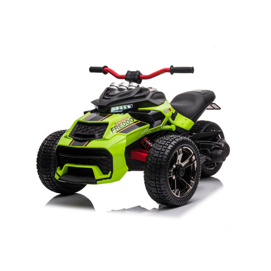 24V Freddo Spider 2 Seater Ride-On 3 Wheel Motorcycle - Green