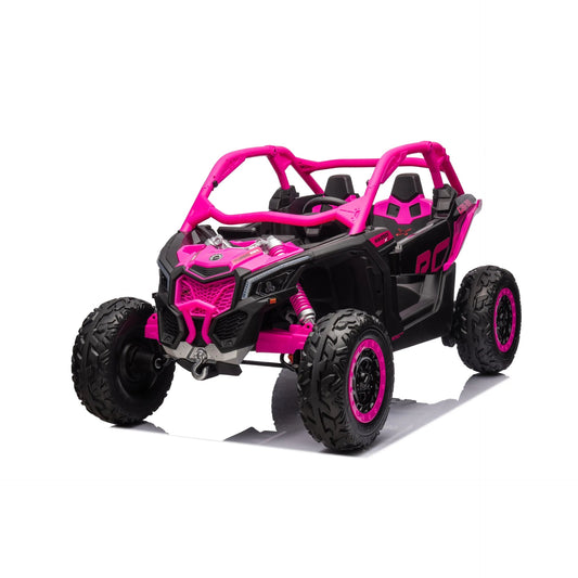 2x24V 4x4 Can Am Maverick 2 Seater Ride on UTV for Kids - Pink