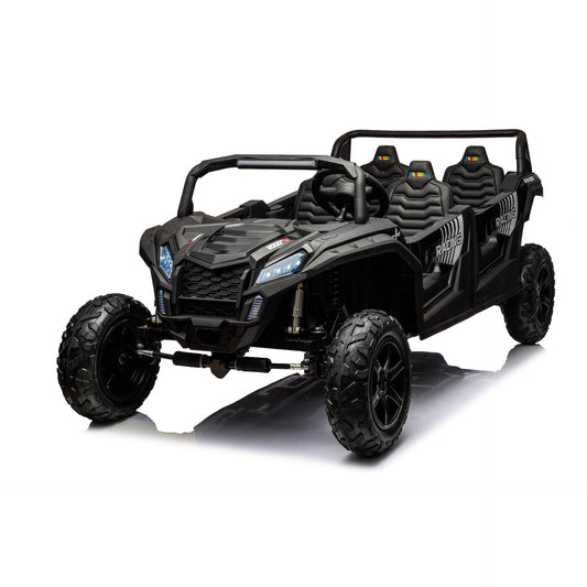 48V Freddo Beast XL: World's Fastest Kids' 4-Seater Dune Buggy with Advanced Brushless Motor & Precision Differential - Black