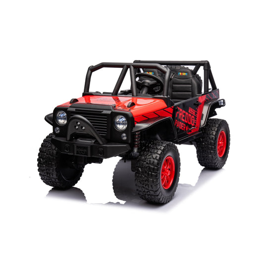 24V Jeep Freddo Raider 2 Seater Ride On - Red