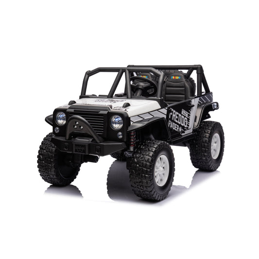 24V Jeep Freddo Raider 2 Seater Ride On - White