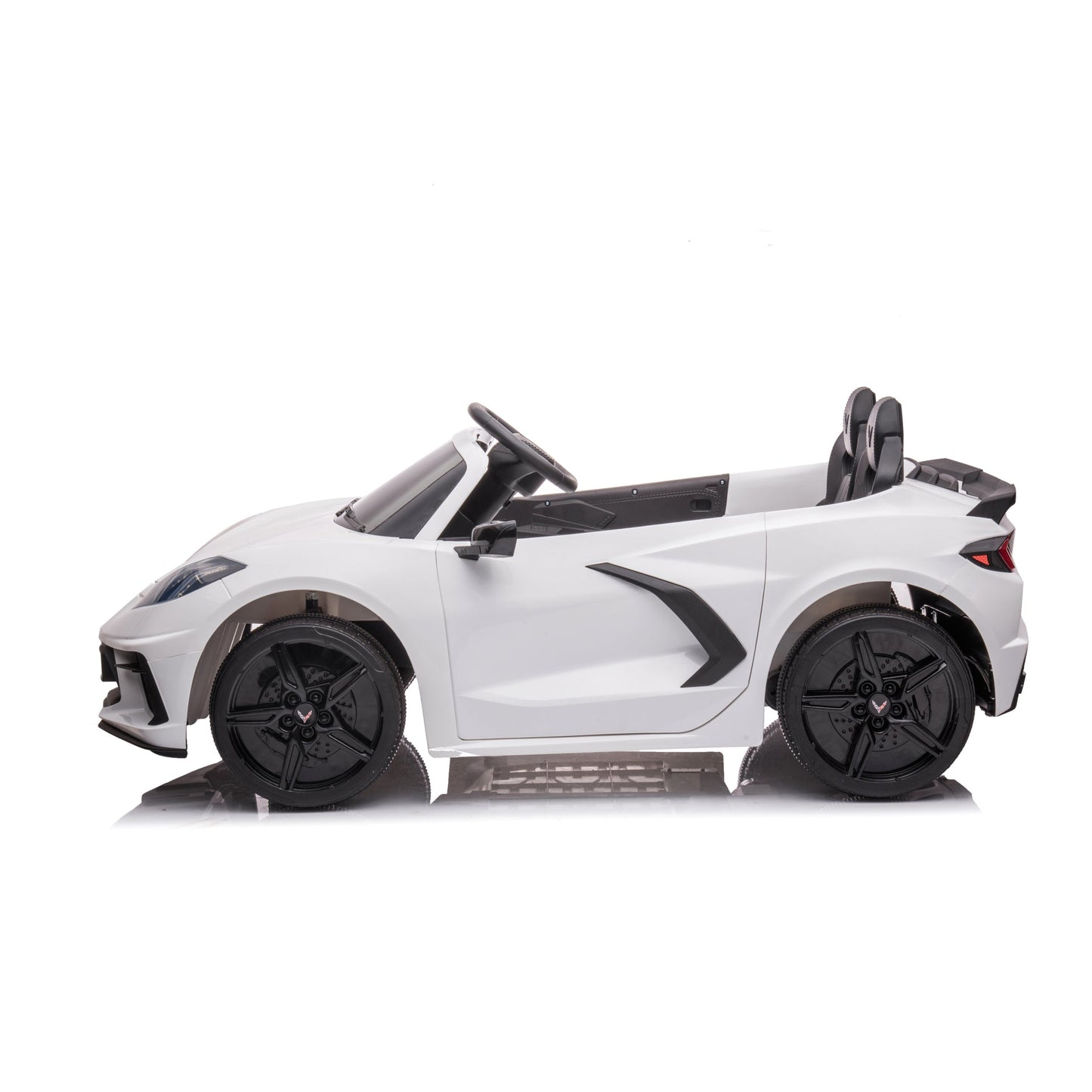 24V Chevrolet Corvette C8 2 Seater Ride on Car - White