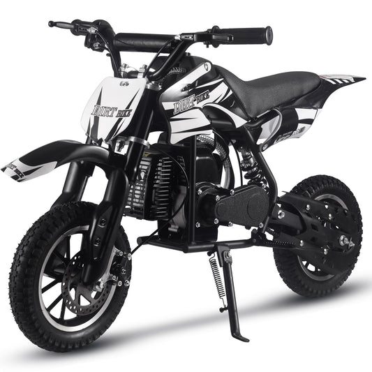 MotoTec Alien 50cc 2-Stroke Kids Gas Dirt Bike Black