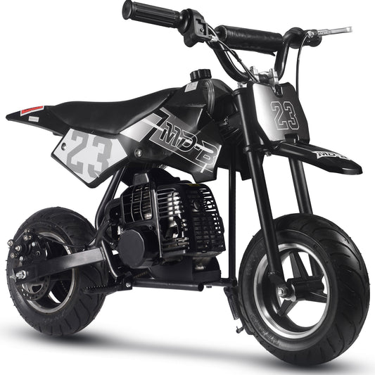 MotoTec Supermoto 50cc 2-Stroke Kids Dirt Bike Black