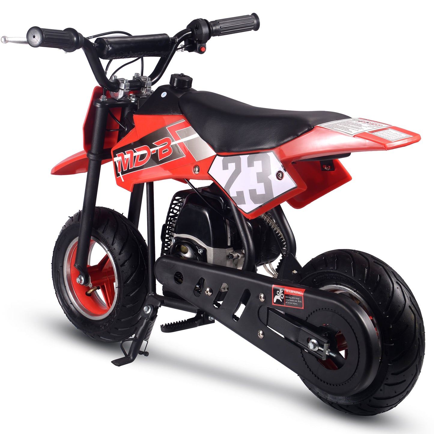 MotoTec Supermoto 50cc 2-Stroke Kids Dirt Bike Red