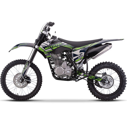 MotoTec X4 150cc 4-Stroke Gas Dirt Bike Black